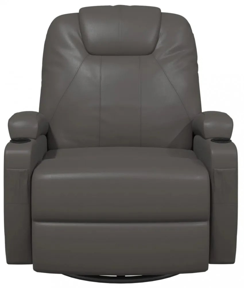 antracitszürke műbőr masszázshintaszék