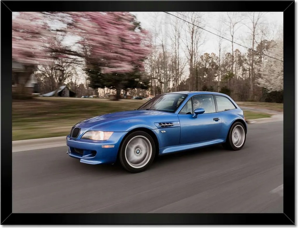 Poszterek keretben 40x30 Kék Bmw autó