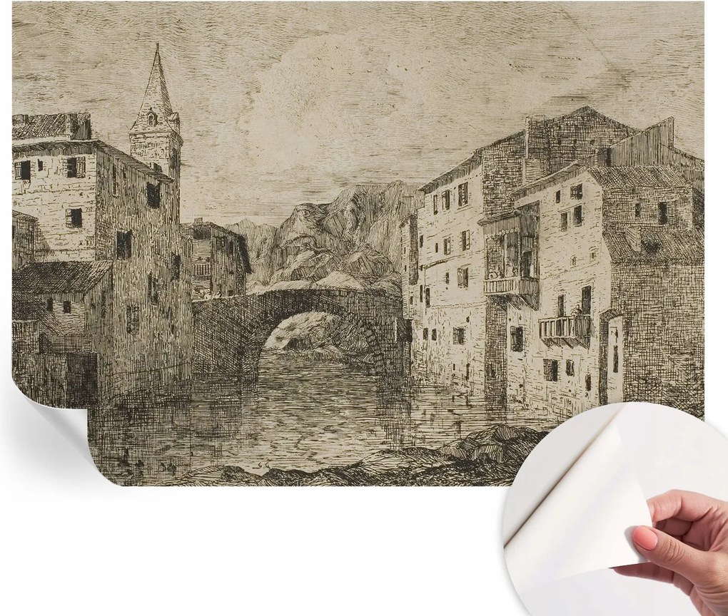 Öntapadós tapéta Divatos 3D fali ragasztóval Városi panoráma 208x146 cm