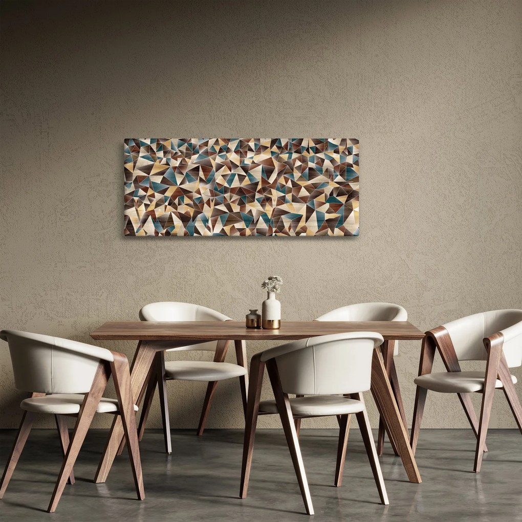 A háromszögek képe (120x50 cm)