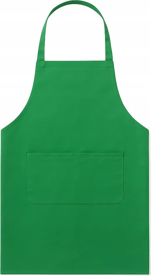 Vízálló monokróm konyhai kötény, zöld