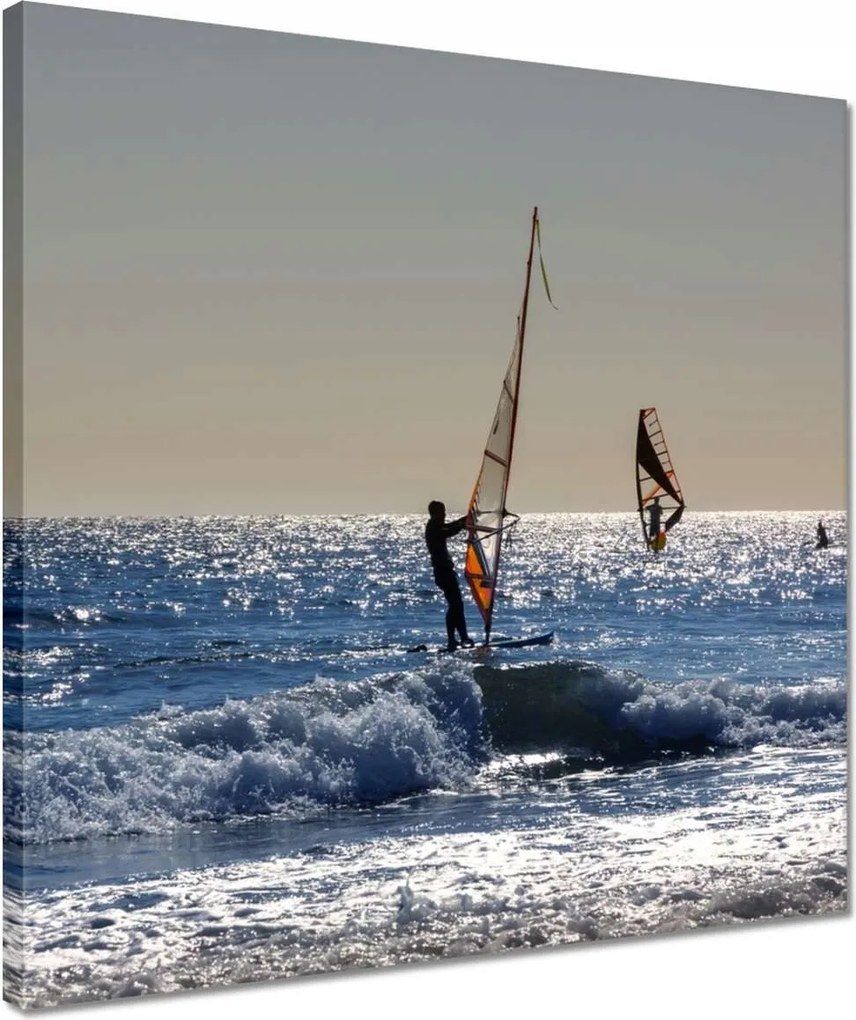 Vászonkép 40x40 Szörfözés Atlanti-óceán Víz