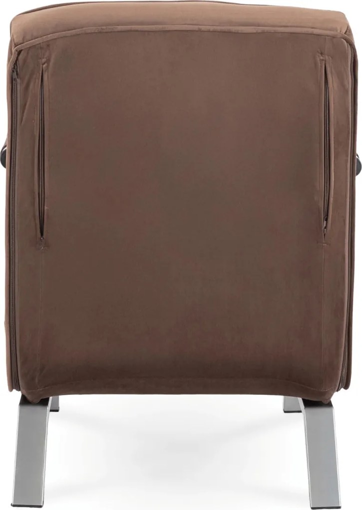 Dönthető fotel barna bársony kárpittal – BART