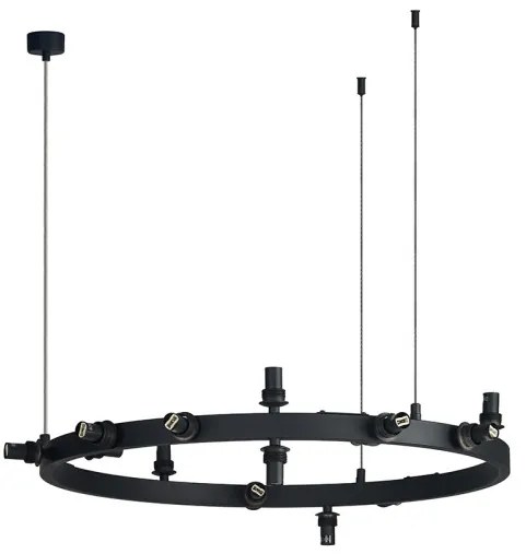AZZARDO 5875 BUBBLES ROUND Modern Függesztett Lámpa Fekete G9 IP20