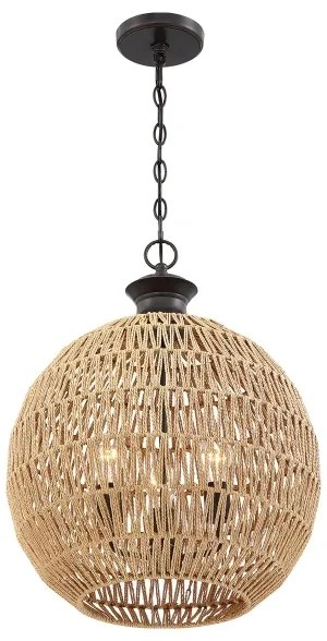 Quoizel QZ-CASABLANCA-3P-PBZ - Láncos csillár CASABLANCA 3xE27/60W/230V