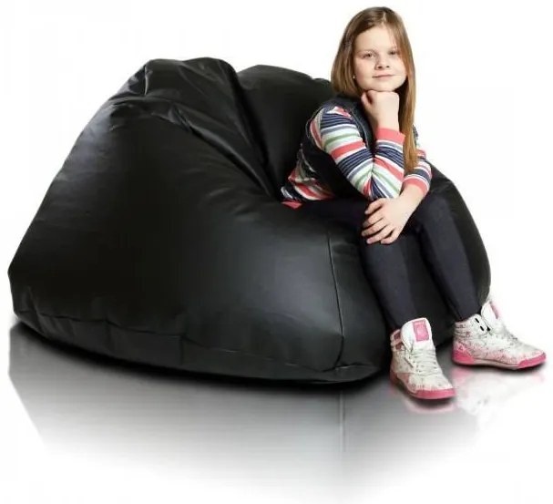 Babzsák labda Maxi ökobőr TiaHome - Narancssárga