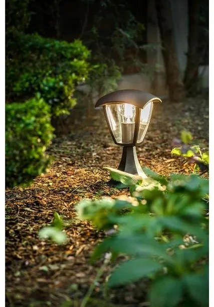 Lámpa Kerti lámpatest MARINA-P, E27, MAX. 20W, IP54, AC220-240V, 50-60Hz, oszlop 30 cm, fekete