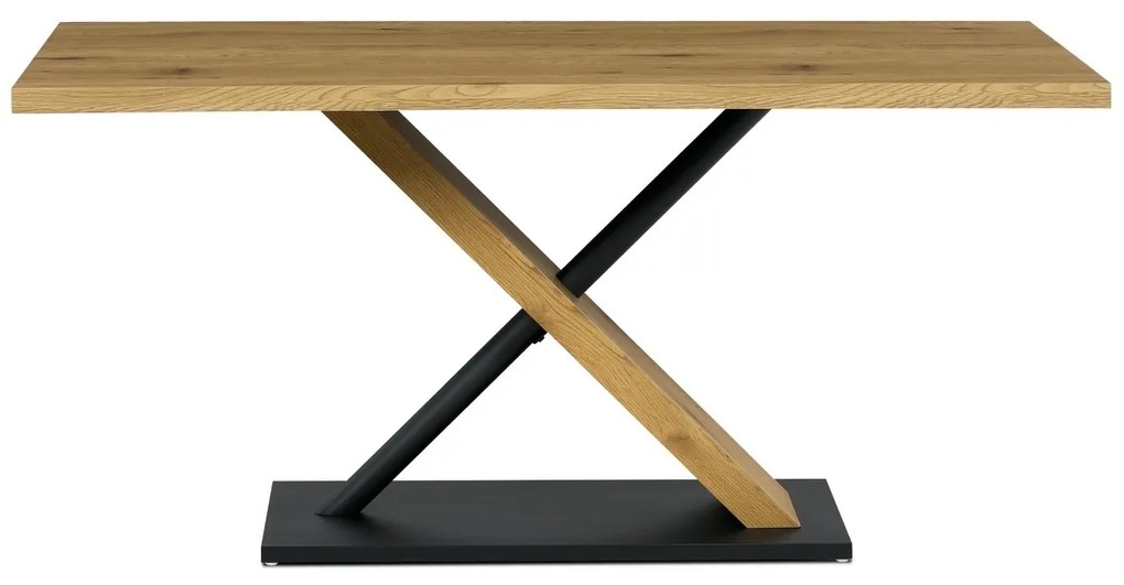 Étkezőasztal X 160 x 90 cm, tölgyfa