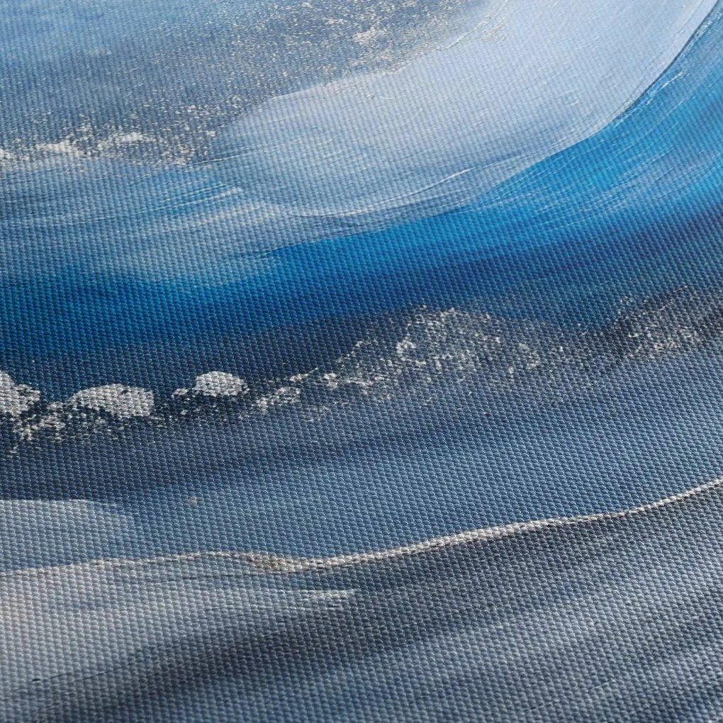 Kép - Az óceán elvonása (órával) (90x30 cm)