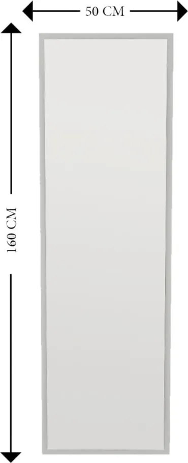 Tessa állótükör, fehér, 50 cm