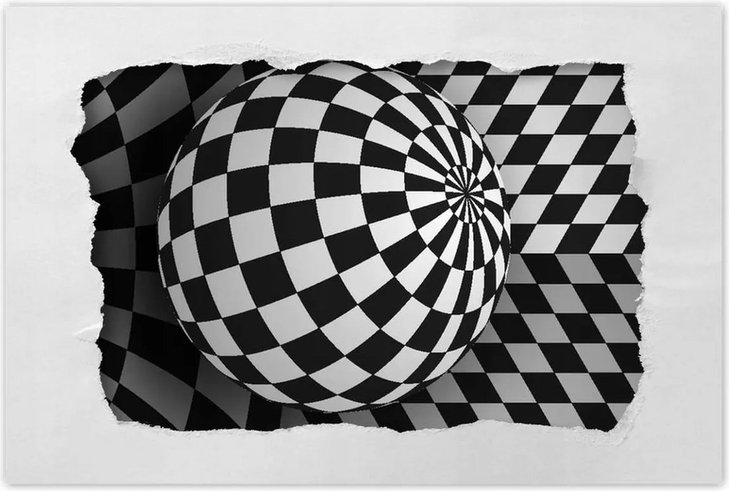 Poszterek 60x40 Absztrakt fekete-fehér