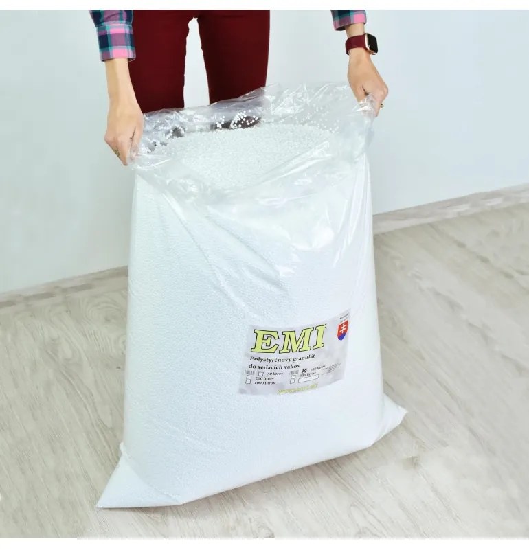 EMI Delux babzsákfotel töltőanyag 100 L
