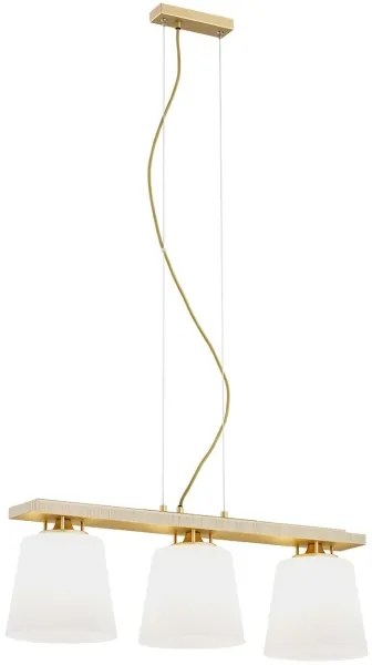 Argon 6250 - Csillár zsinóron ARDEN 3xE27/15W/230V arany