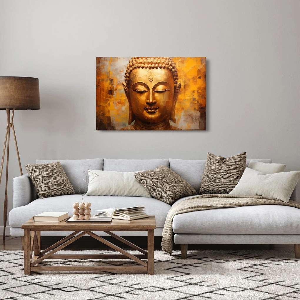 Kép - Buddha, olajfestmény (90x60 cm)