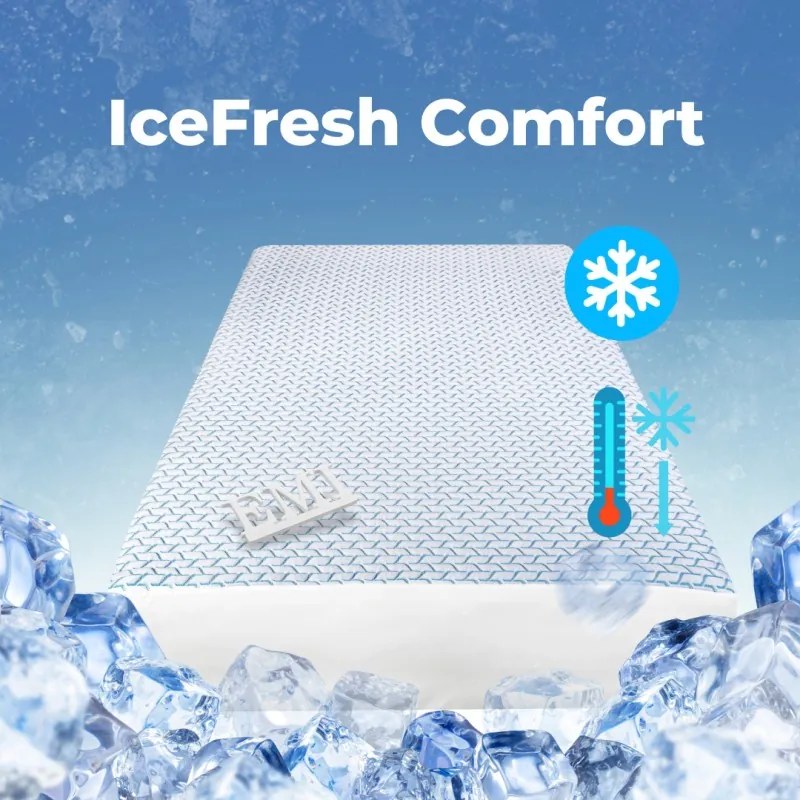 IceFresh Comfort hűtőlepedő rugalmas szalaggal a kerület mentén EMI, 90x200-as lap