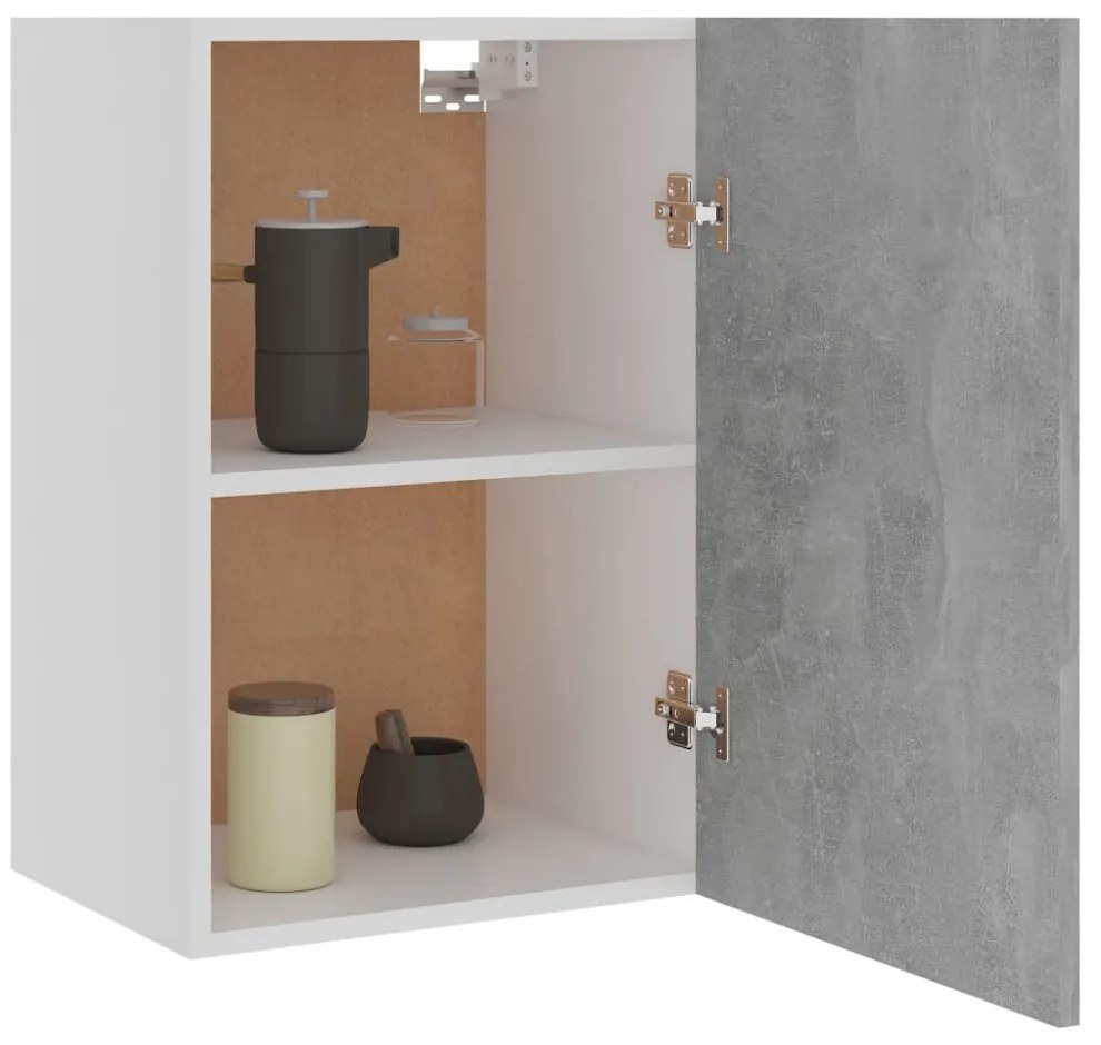 “Lyon” betonszürke szerelt fa függő szekrény 39,5 x 31 x 60 cm