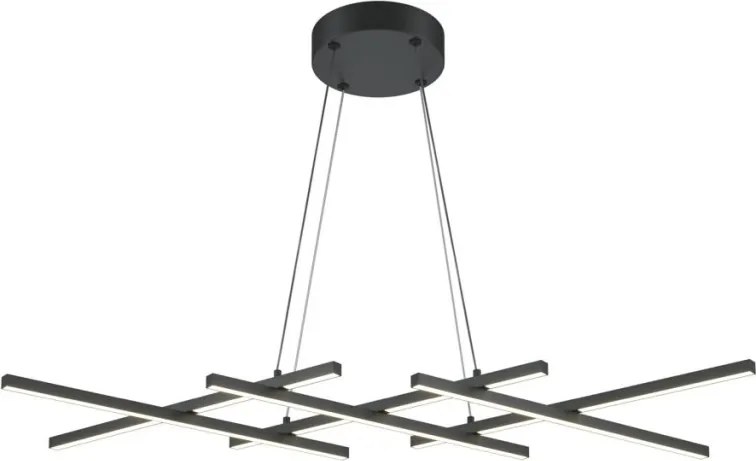 MAYTONI MOD244PL-L50BK HALO Modern Függesztett Lámpa Fehér, Fekete LED IP20