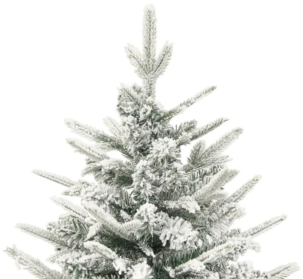 PVC és PE műkarácsonyfa pelyhes hóval 120 cm