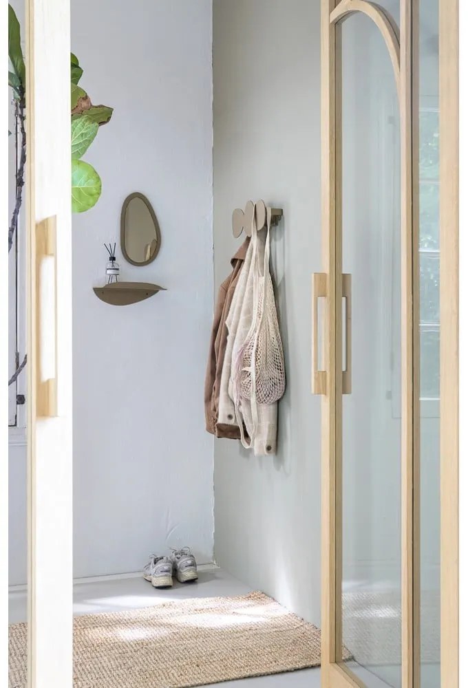 Bézs fém fali polc 34 cm Pipa – Spinder Design