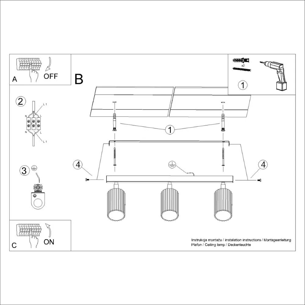 Zöld spotlámpa 6,5x45 cm Gleam – Sollux
