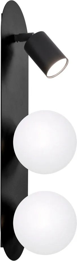 KAJA K-5481 ARIES Fekete Színű Fali Lámpa 3xGU10 + G9 10W IP20