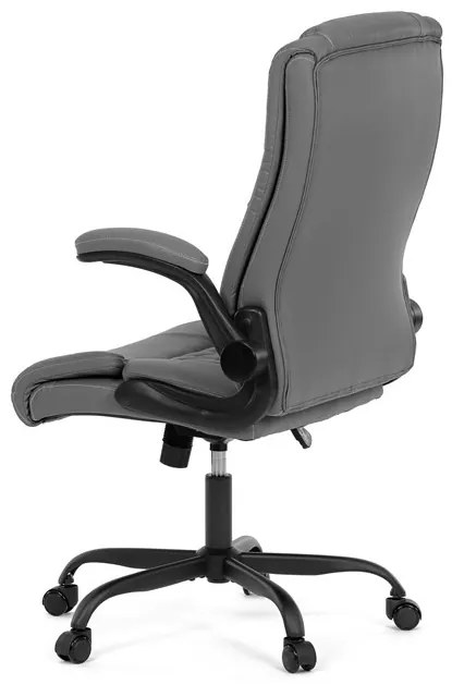 Irodai szék hintamechanikával, szürke műbőr kárpittal. KA-Y344 GREY