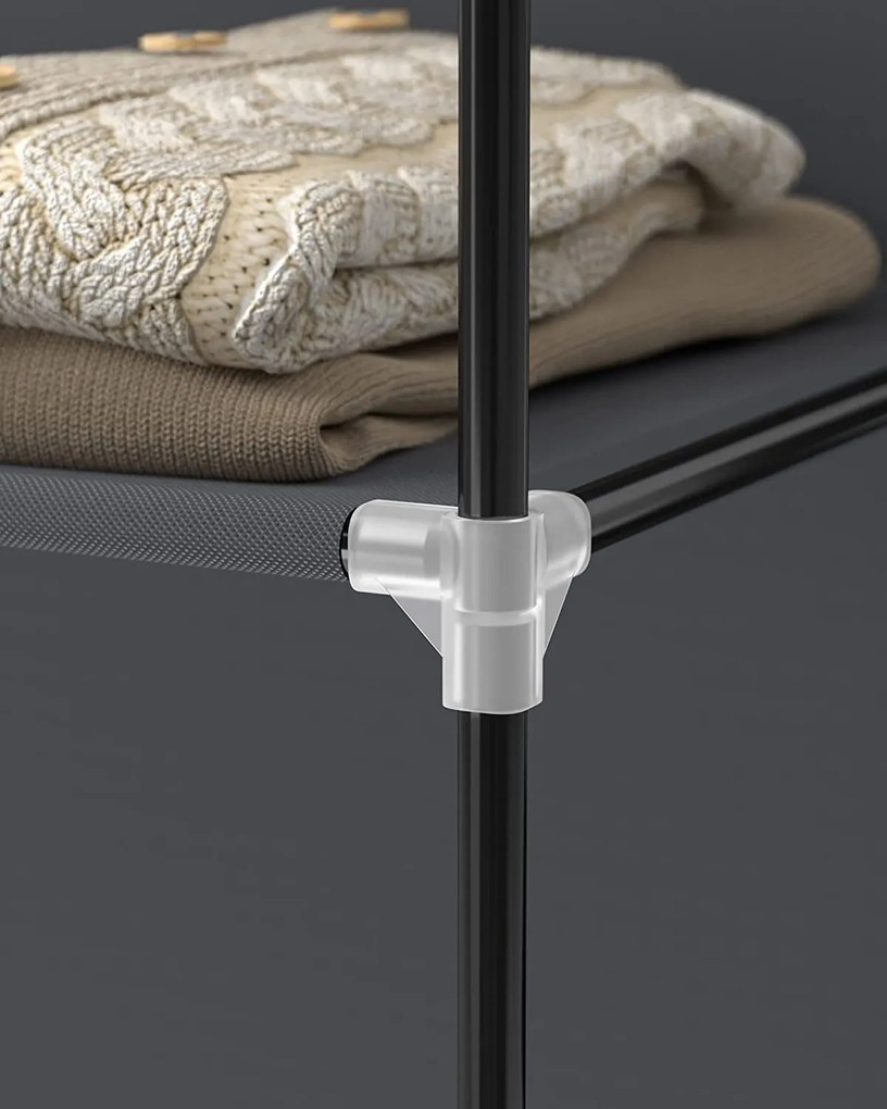 Ruha szekrény 175 x 150 x 4 cm, szürke