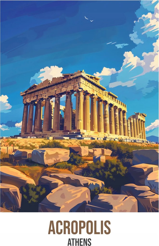 Poszter 30x45cm Acropolis, Athens