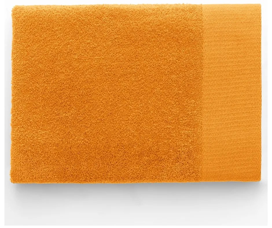 Narancssárga frottír pamut törölköző és fürdőlepedő készlet 10 db-os Amari – Restilo