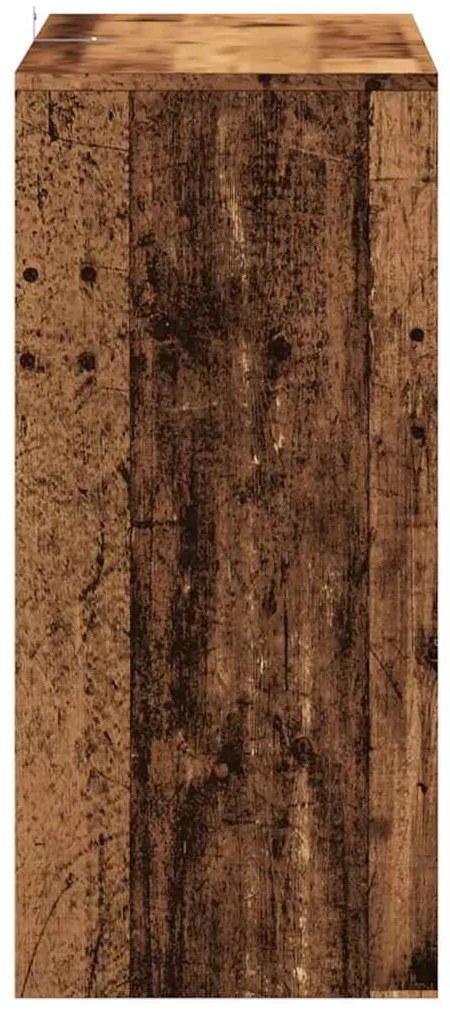 szürke sonoma szerelt fa tálalóasztal 100x35x76,5 cm