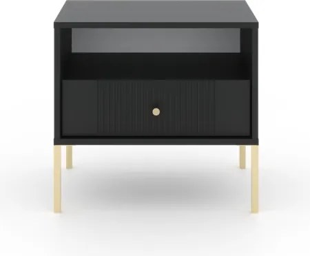 ISEO STOLIK NOCNY IS06 CZARNY/N.ZŁOTE/U.ZŁOTE