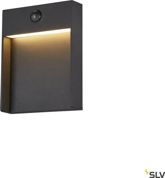 SLV 1002954 FLATT Modern Kültéri Fali Lámpa Antracit LED IP54