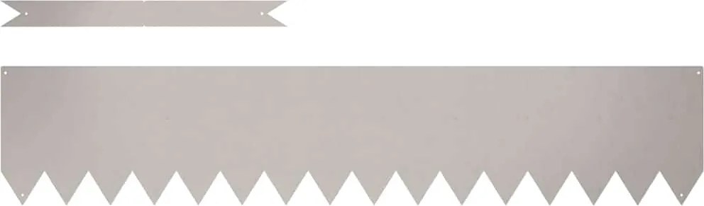 vidaXL Fűszegélyezés 10 pcs Barna 100 x 0.05 x 20 cm Időjárásálló acél