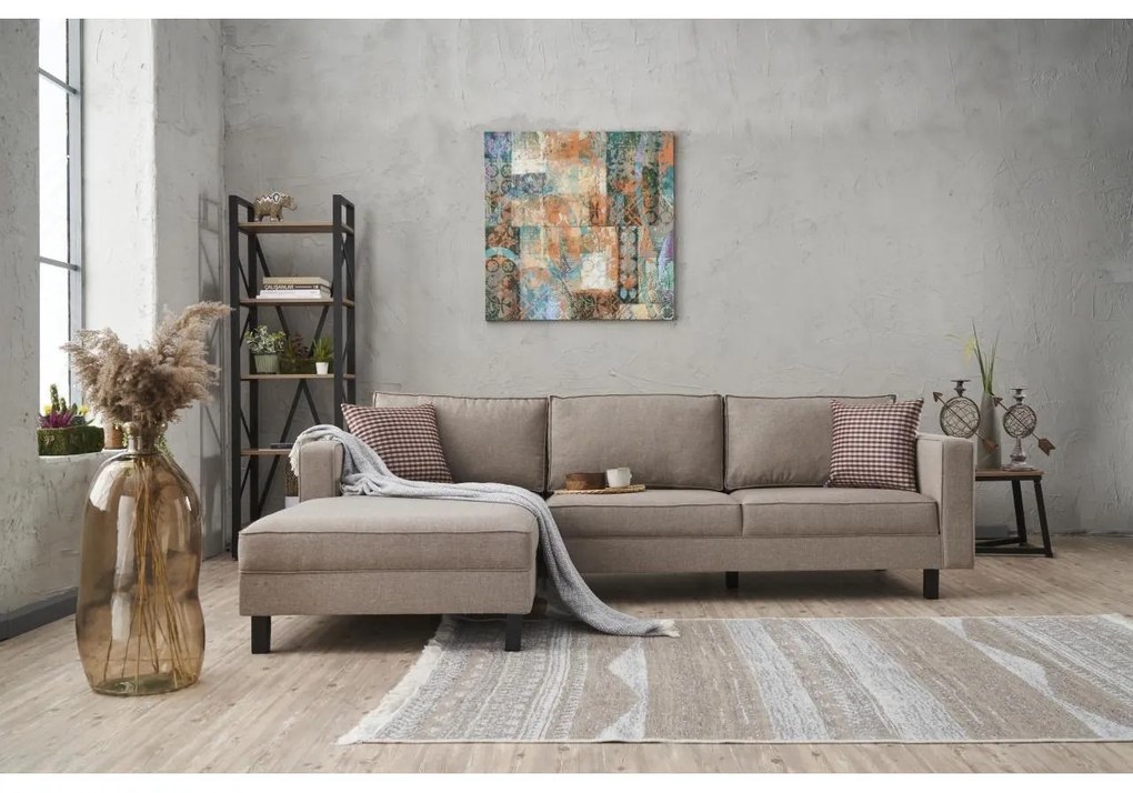 Sarokkanapé Kale Linen Balos - Krém