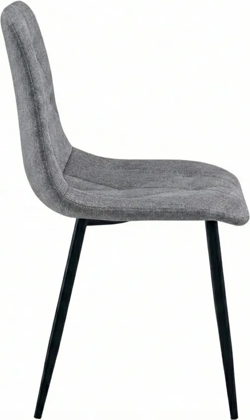 LIBRA PLATINUM GREY szürke szék fekete lábakkal