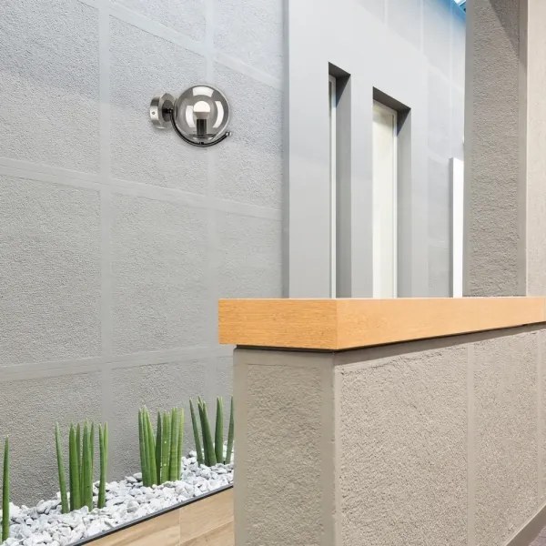 Fali lámpa GEORGIA 1xE14/5W/230V matt króm/füstös