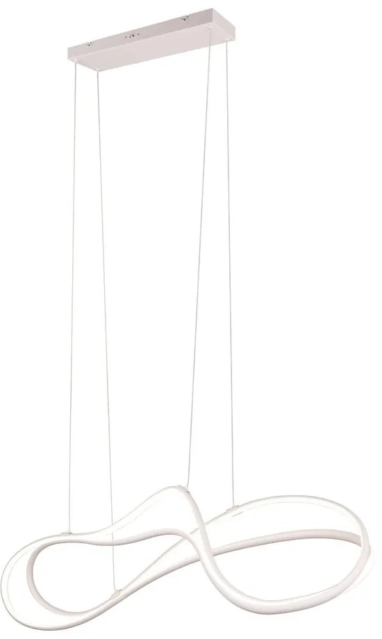 Fehér LED függőlámpa fém búrával Nala – Trio Select