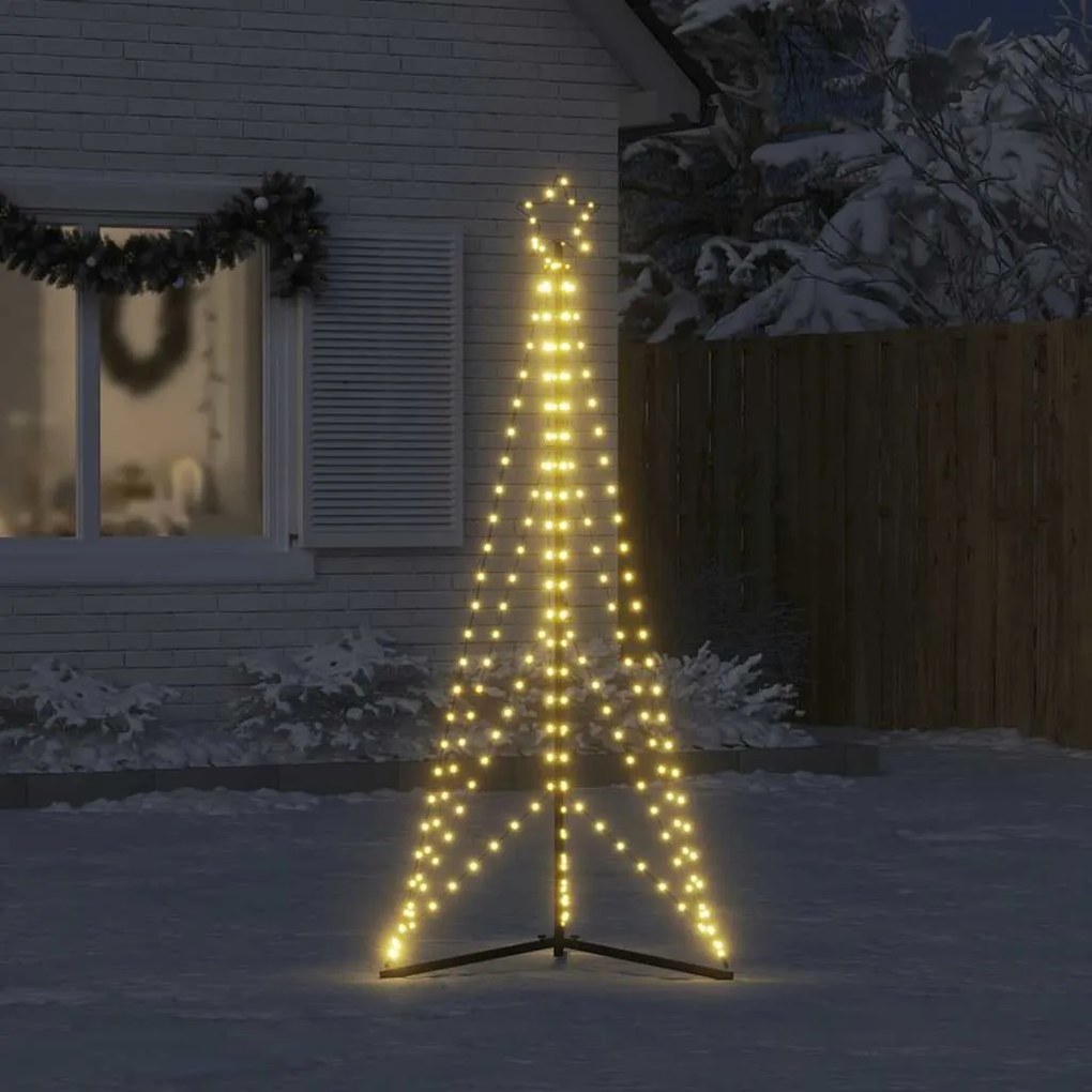 meleg fehér LED karácsonyfa 363 LED 182 cm