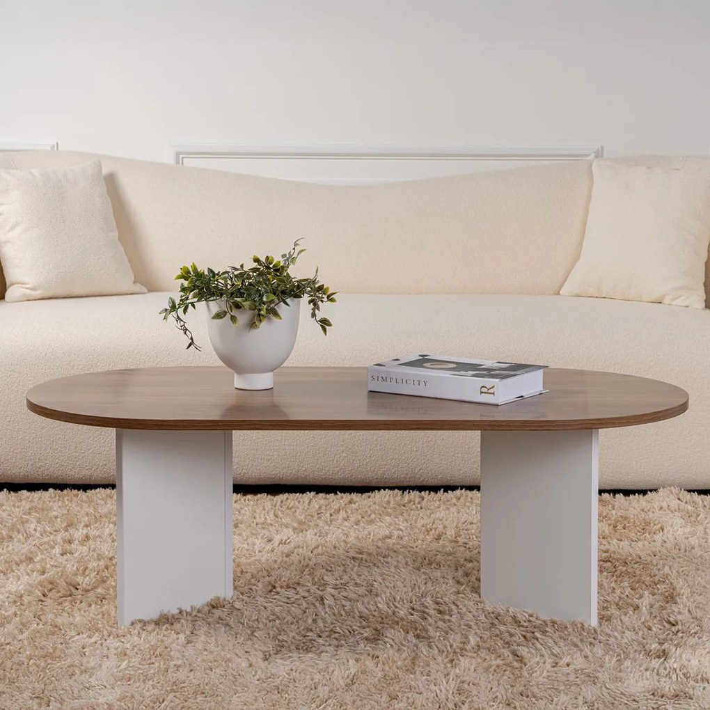 Konferenciaasztal Sable Walnut White