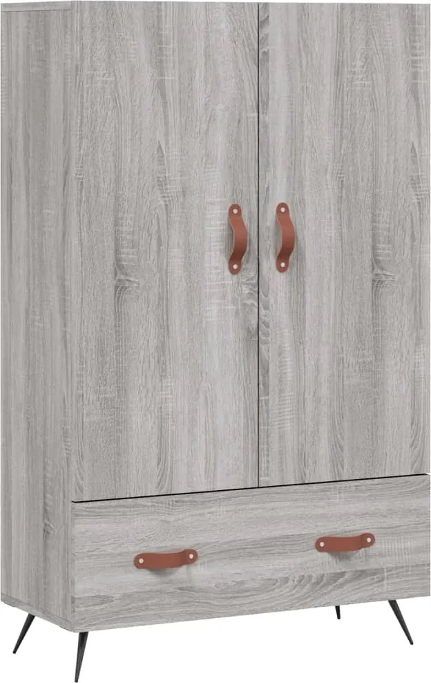 vidaXL szürke sonoma szerelt fa magasszekrény 69,5 x 31 x 115 cm
