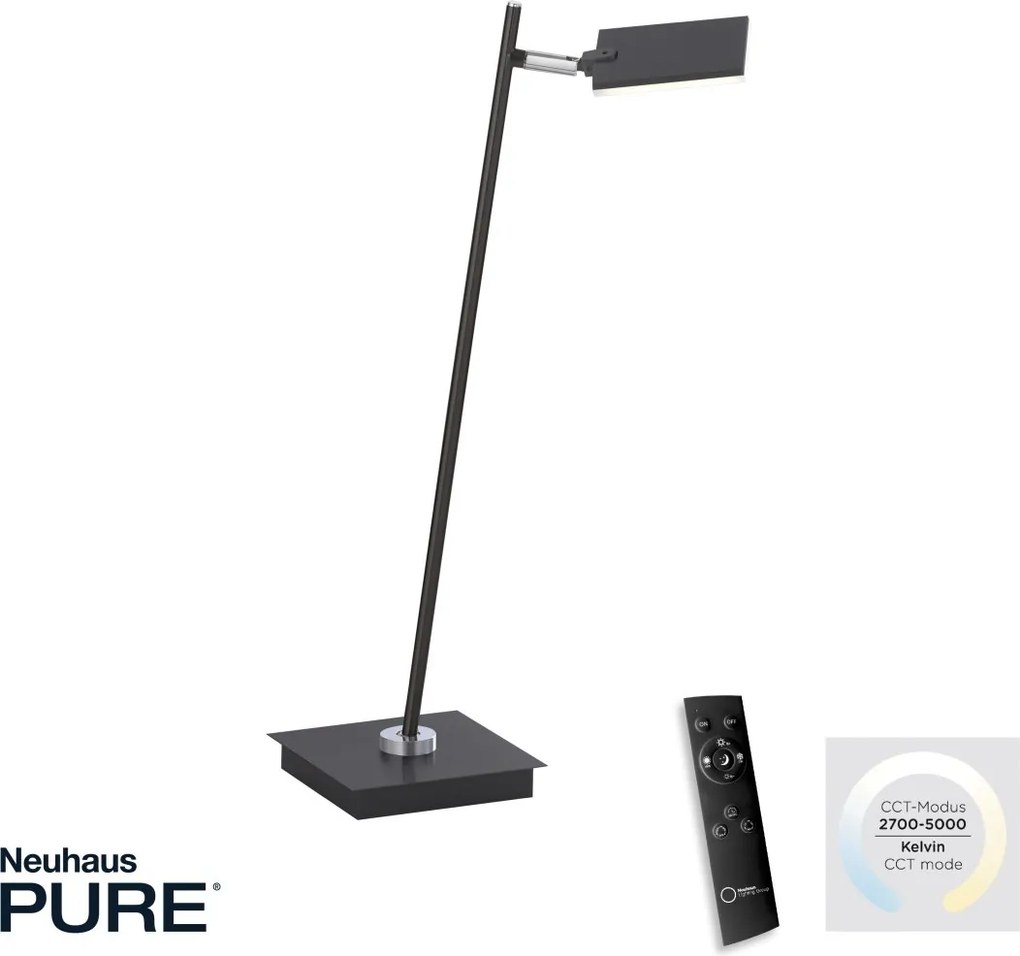 Paul Neuhaus modern asztali lámpa pure-mira antracit pln4356-18
