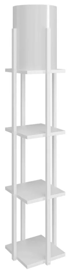 Állólámpa polcokkal NORA 1xE27/40W/230V fehér