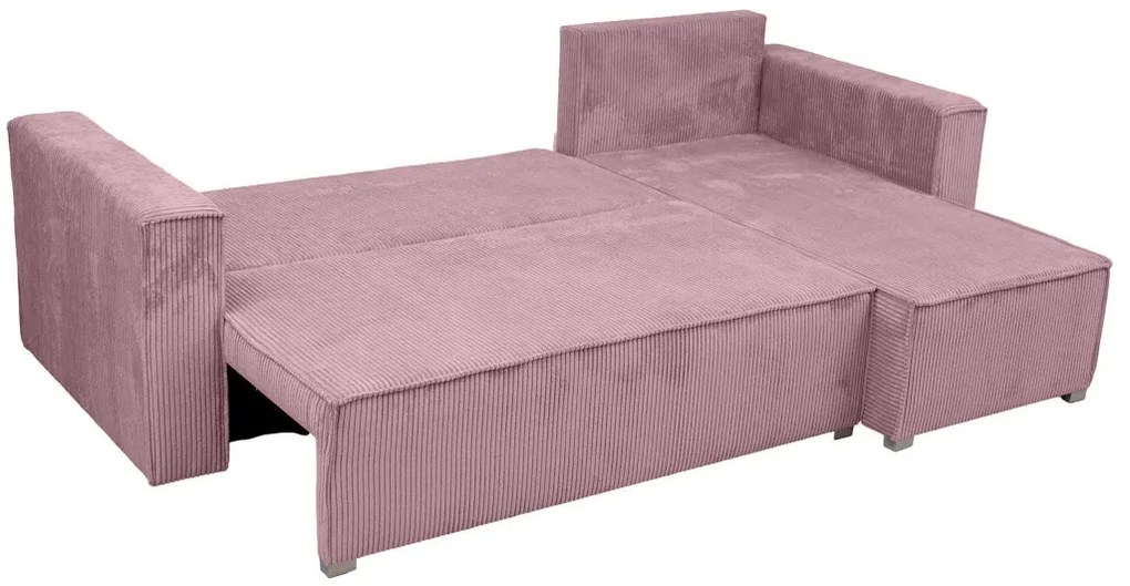 Világoslila sarokkanapé SMART COSARO, kétoldalas + 2 párna AJÁNDÉK