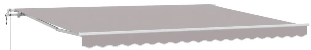Automatikus Behúzható Napellenző Világosszürke 450x300 cm
