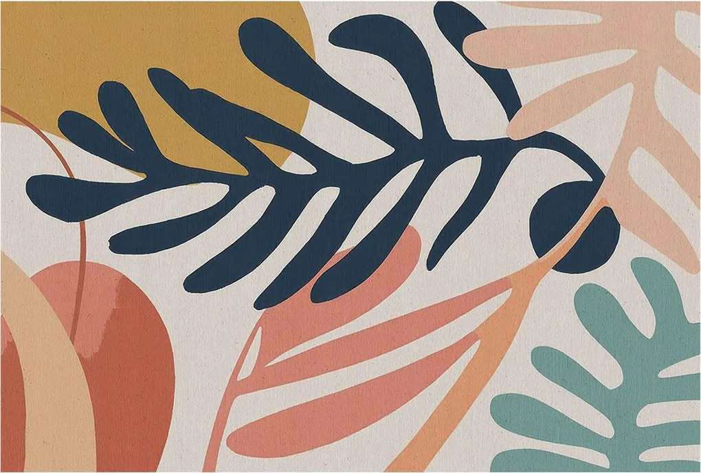 Fotótapéta Flizelin Fali Ragasztó Szett Leveles minták 104x70 Ragasztó