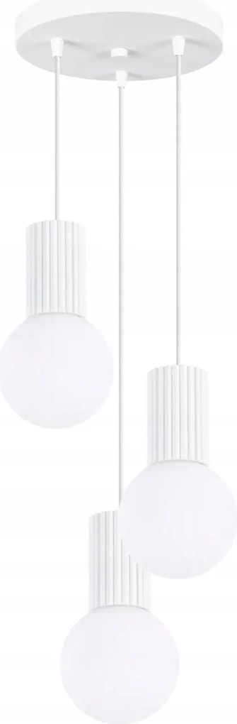 Mennyezeti Lámpa Függő Túlnyúlás 3x G9 Kerek Fehér Matt Halo Sollux