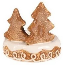 Kerámia mézeskalács gyertyatartó Fa tea gyertya