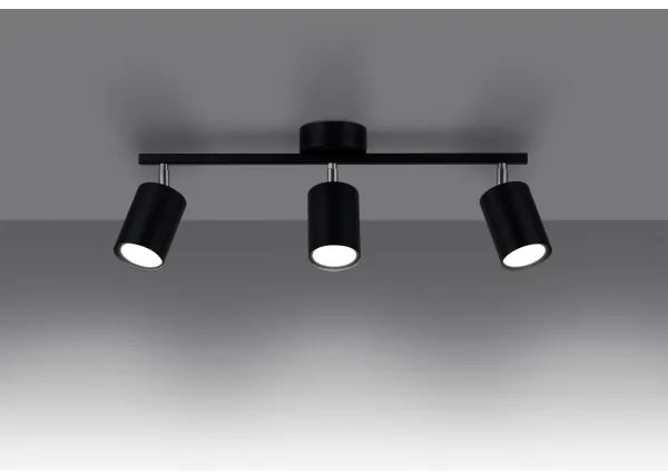 Sollux SL.1128 - Spotlámpa LEMMI 3xGU10/40W/230V fekete