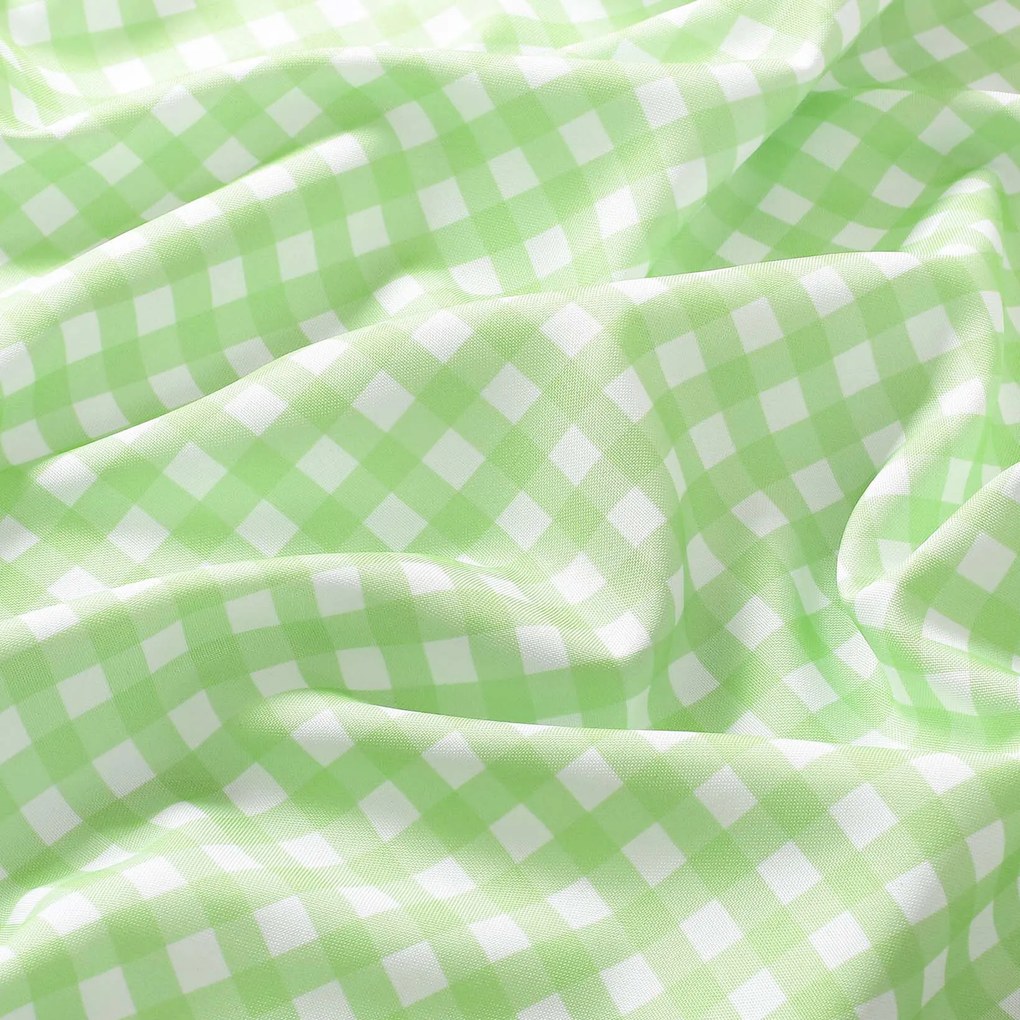 Goldea teflonos asztalterítő - zöld kockás 120 x 120 cm