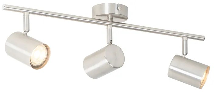 Modern mennyezeti lámpa acél 3-lámpás állítható - Jeana